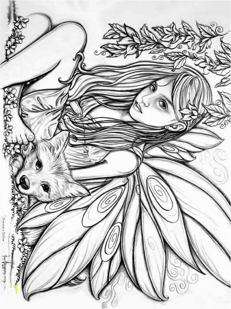 Free Printable Coloring Pages for Adults Fairies 275 Best Images About Coloring Fairies U0026 Mythical