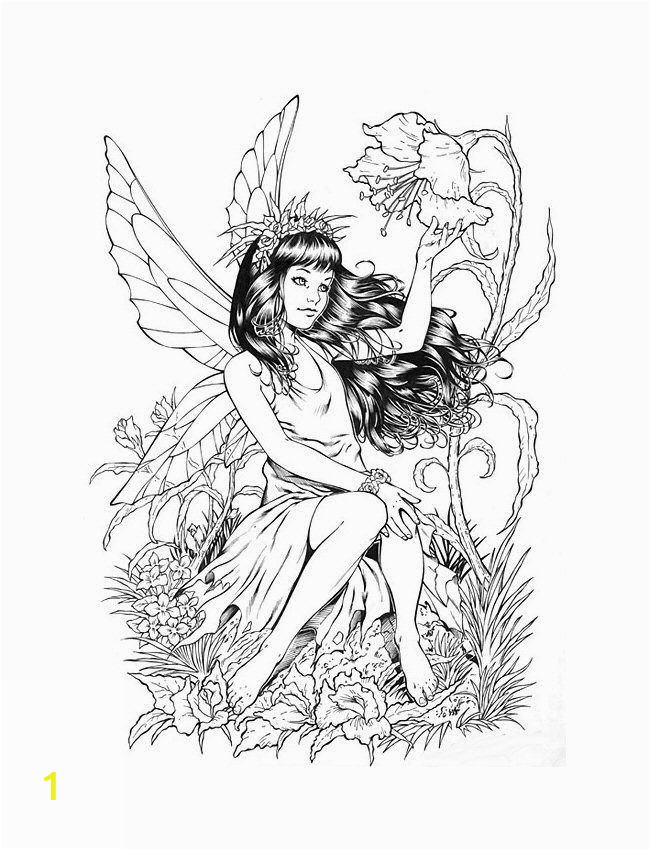 coloring pages of fairies for adults