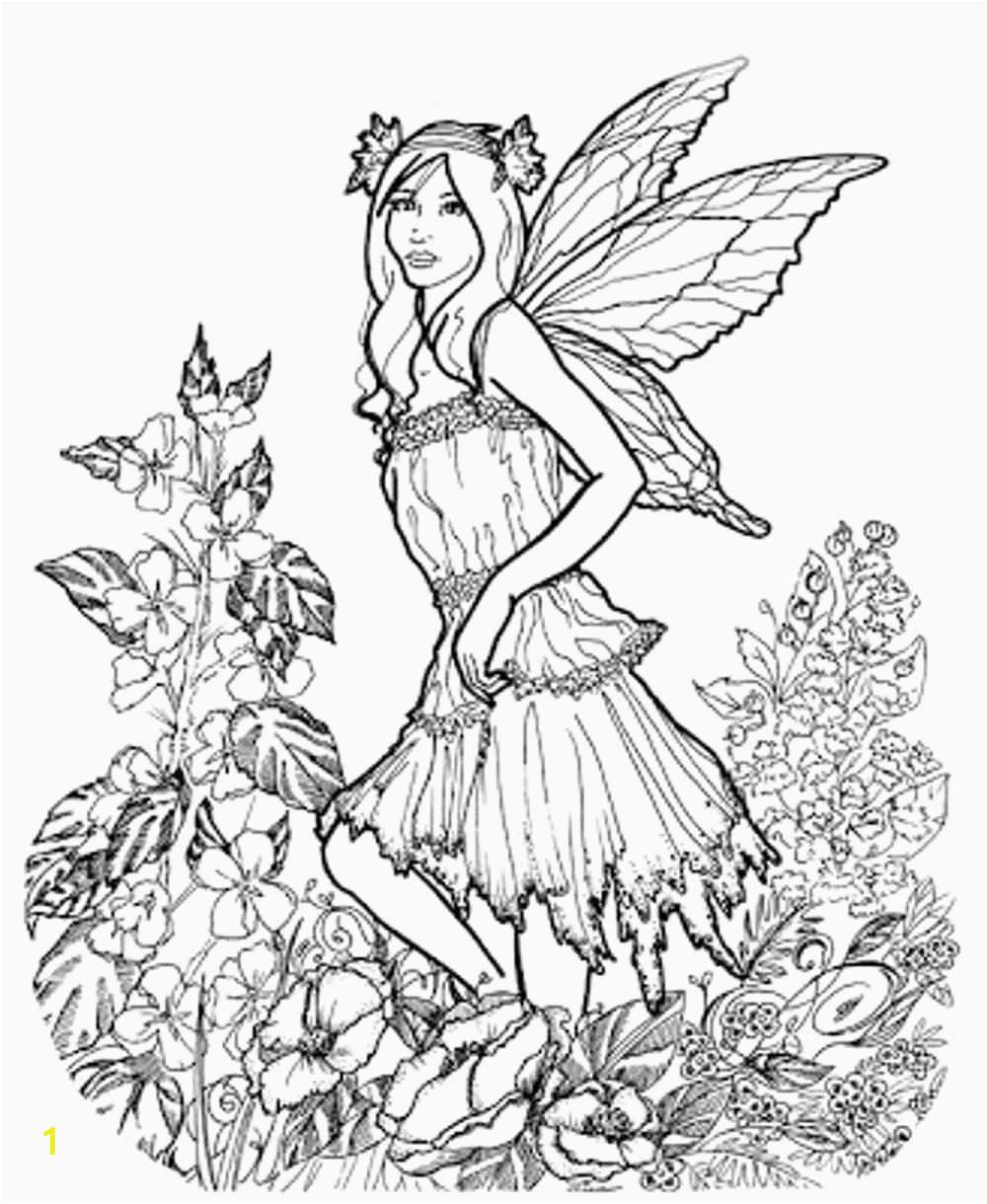 intricate fairy coloring pages