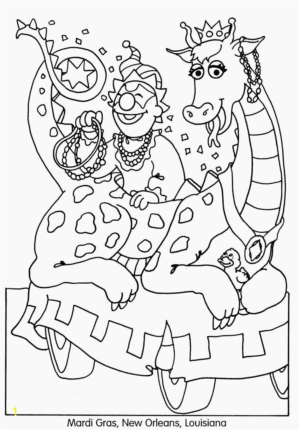 mardi gras coloring pages