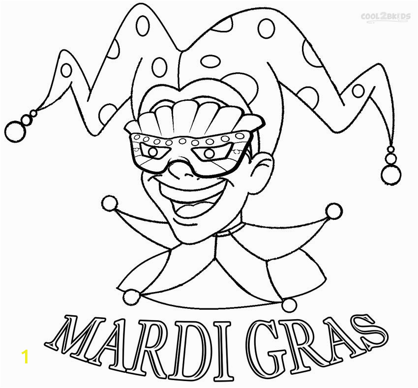 mardi gras coloring pages