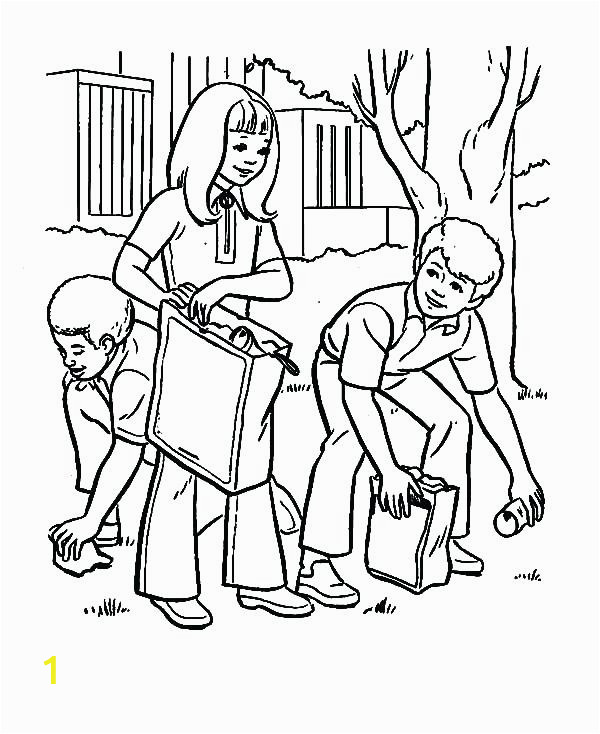 children helping others coloring pages