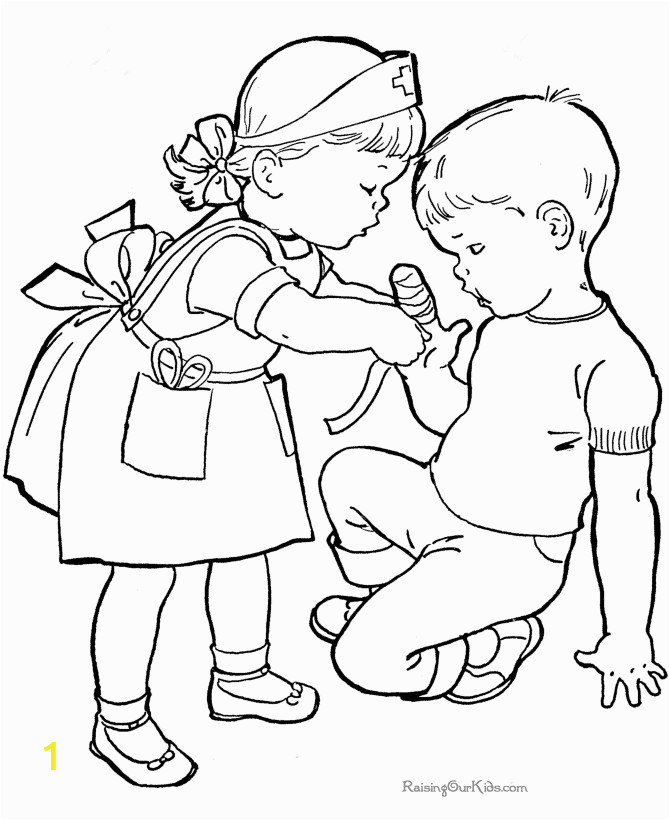 helping others coloring page