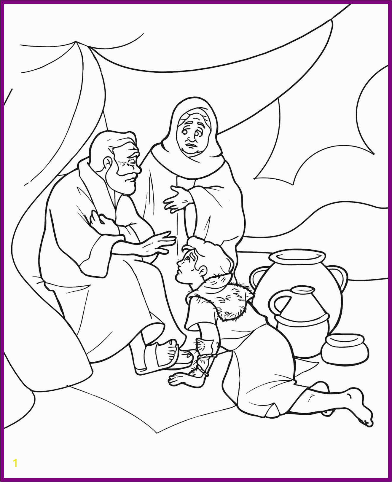 jacob and esau coloring pages printable