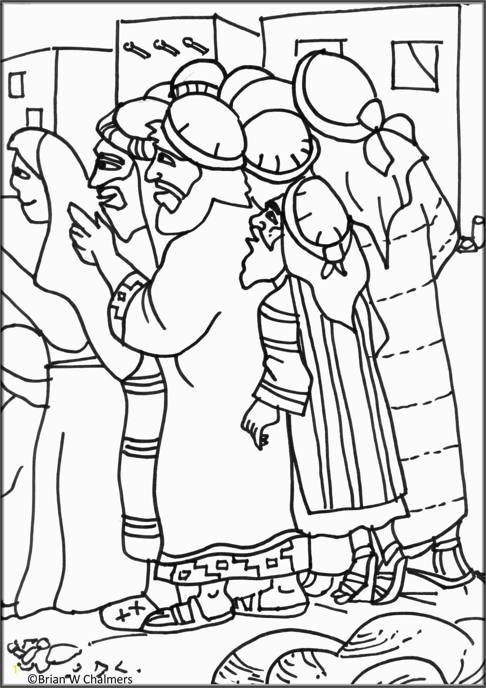 zacchaeus coloring page kids