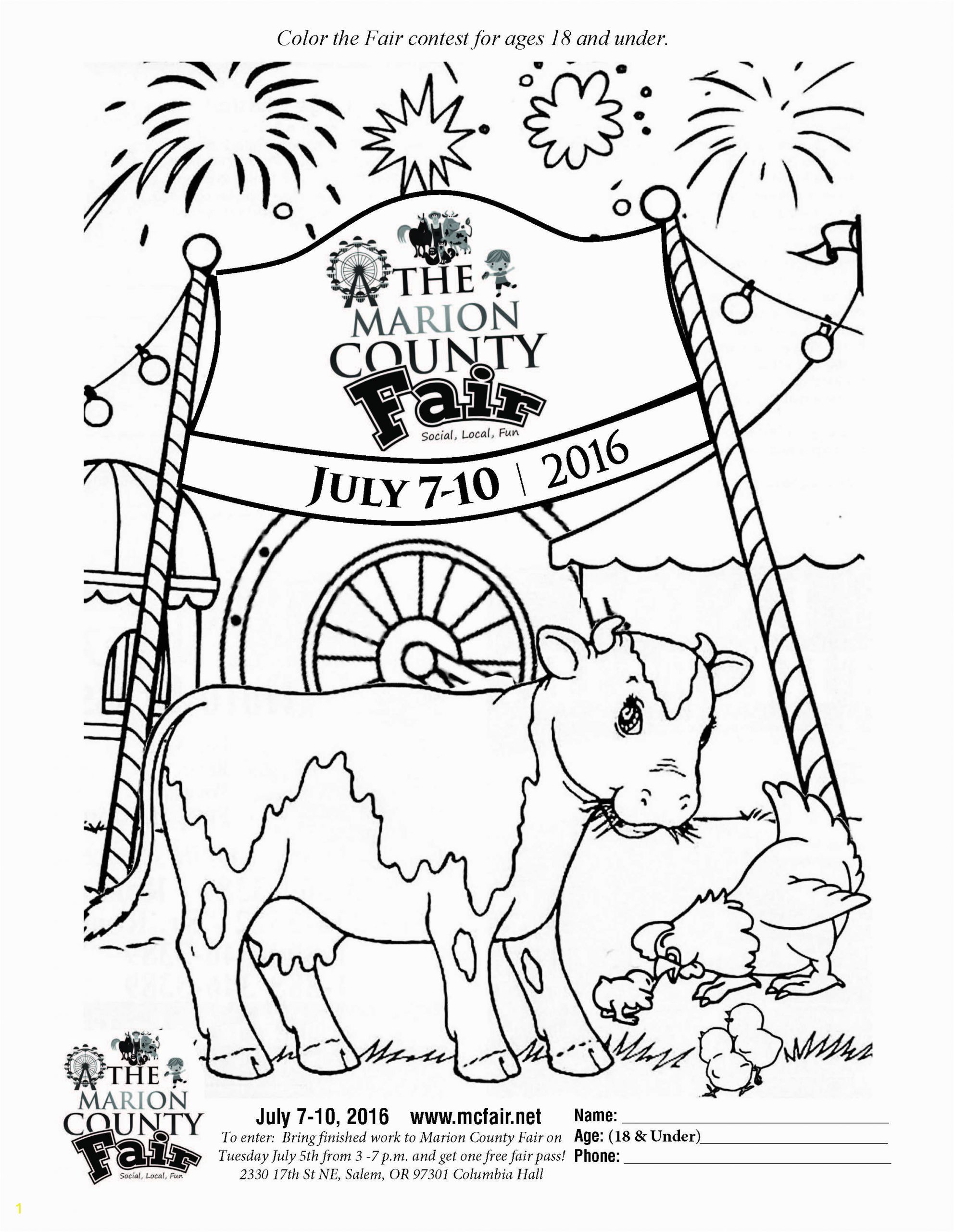 county fair coloring pages for kids