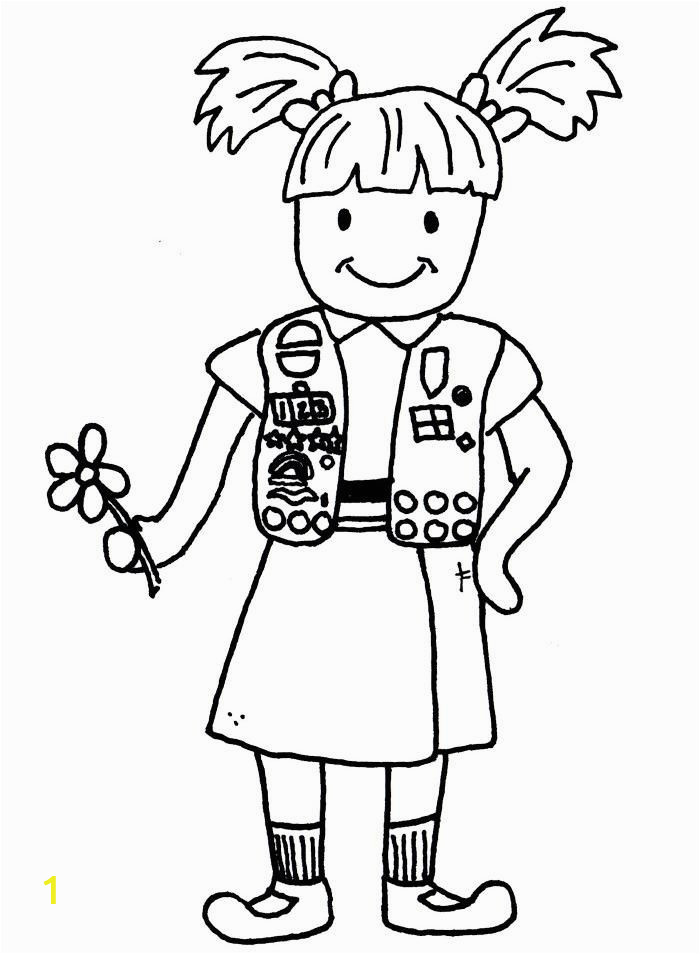 daisy girl scouts coloring pages free