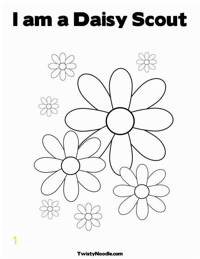 daisy girl scouts coloring pages free