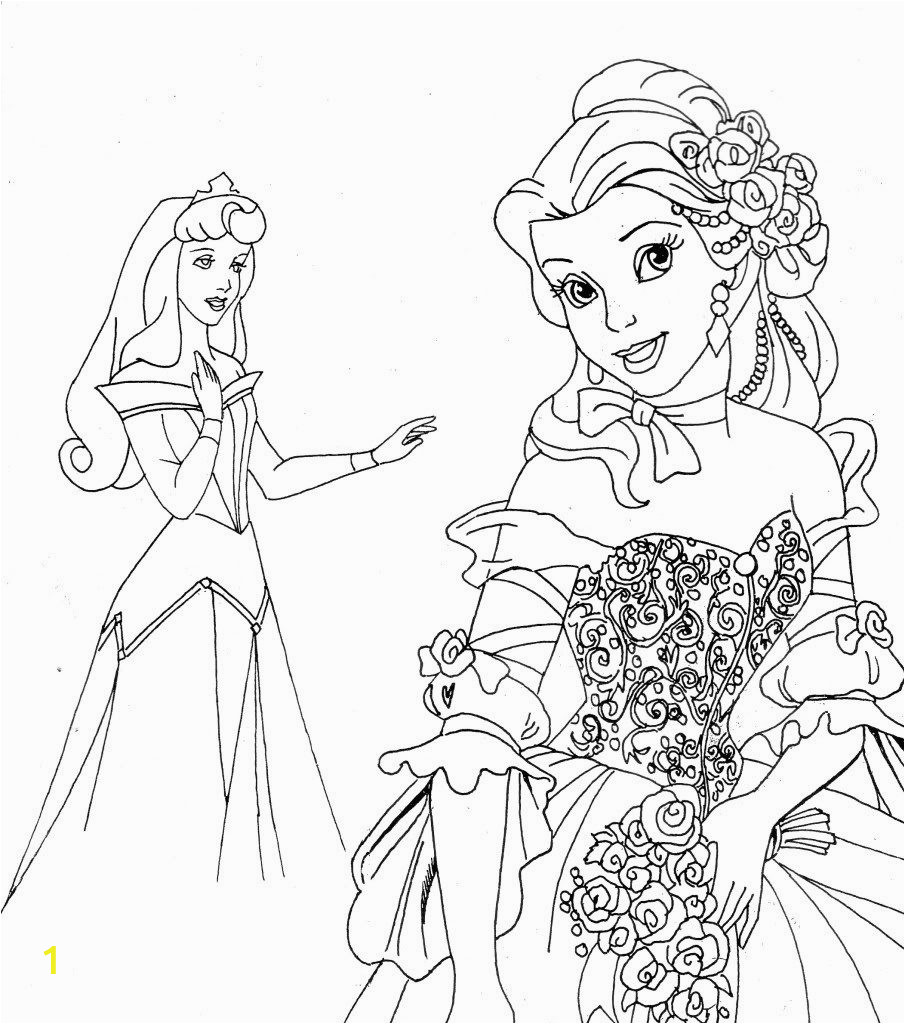 princess print out coloring pages