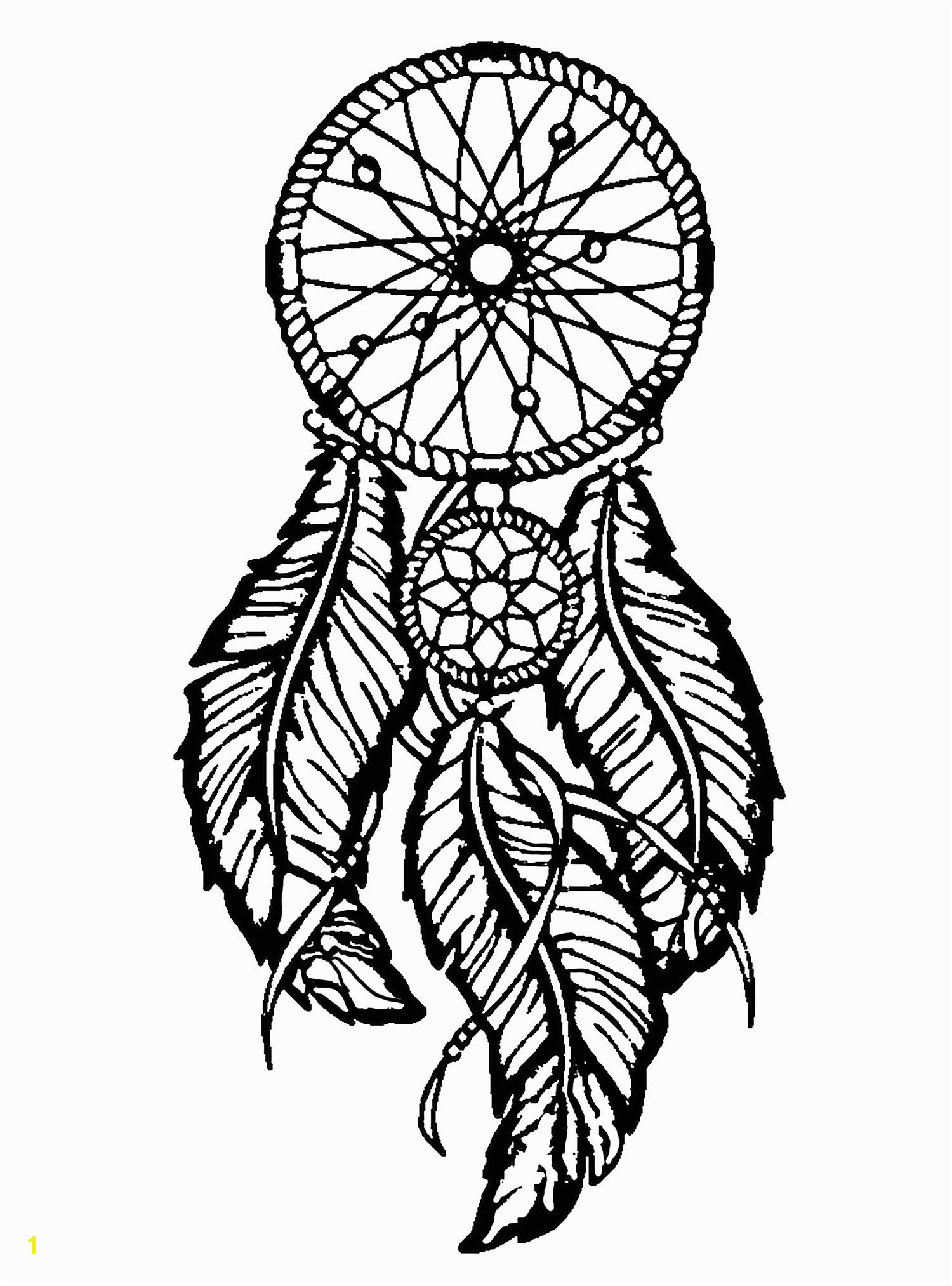 dream catcher coloring pages