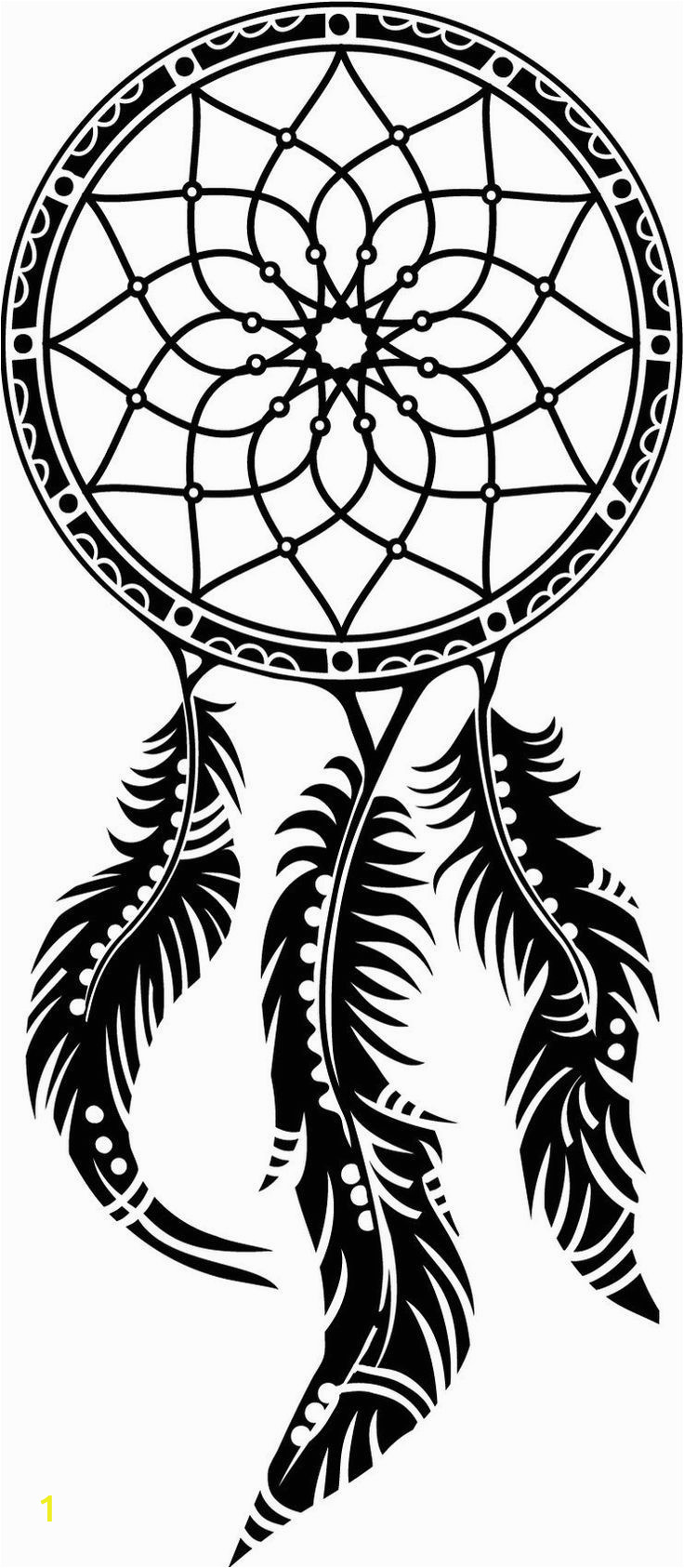 dream catcher coloring pages