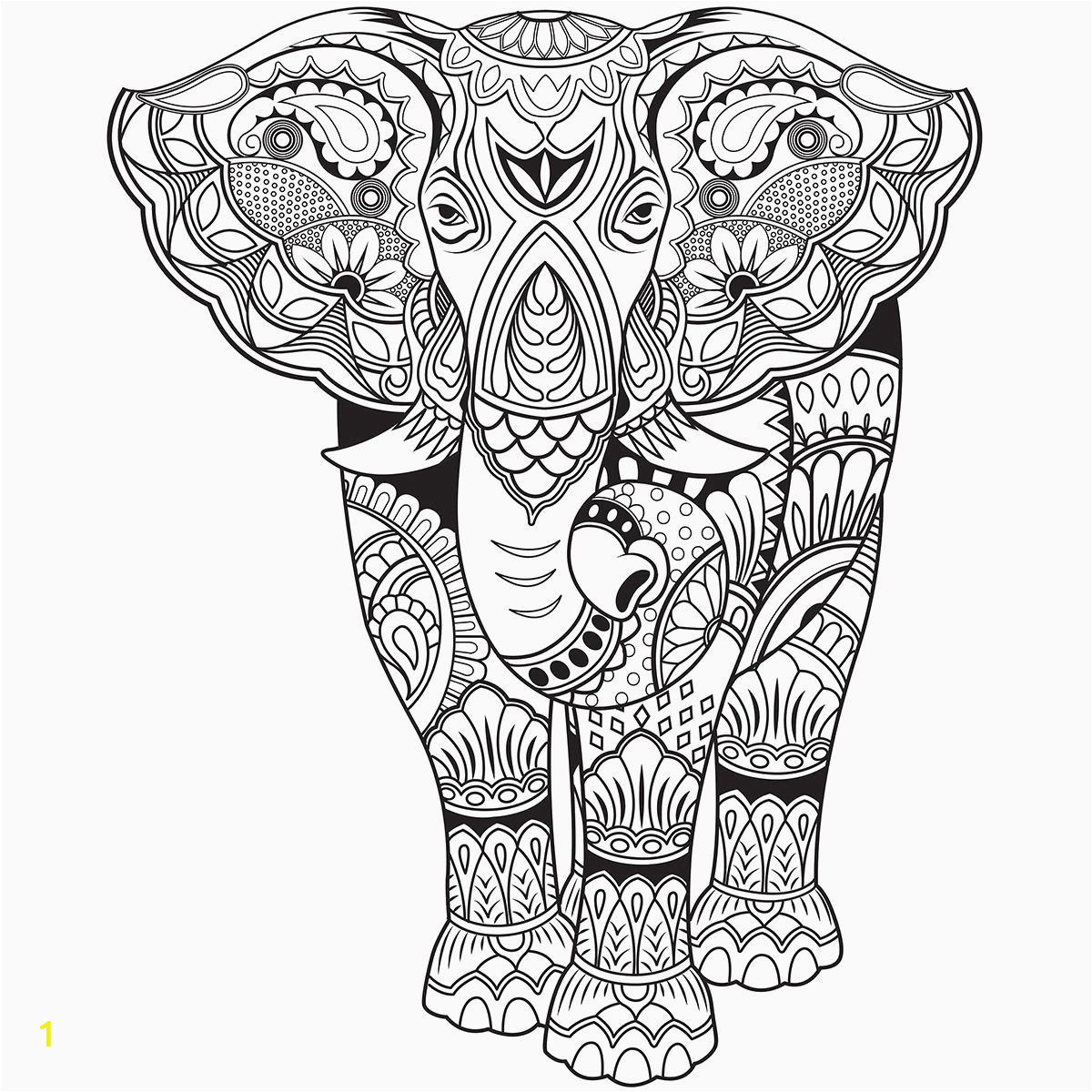 Free Printable Elephant Coloring Pages for Adults Elephant Coloring Page for Adults Luxury Elephant
