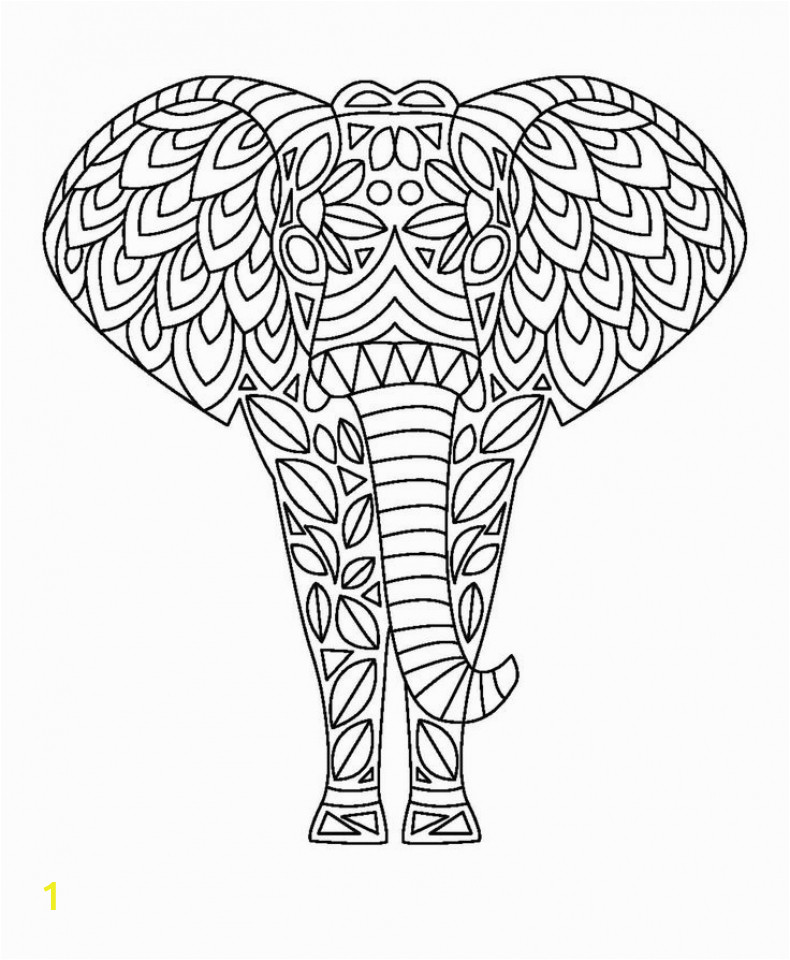 Free Printable Elephant Coloring Pages for Adults Get This Free Printable Elephant Coloring Pages for Adults