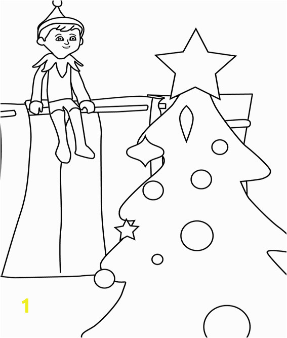 elf on the shelf coloring pages