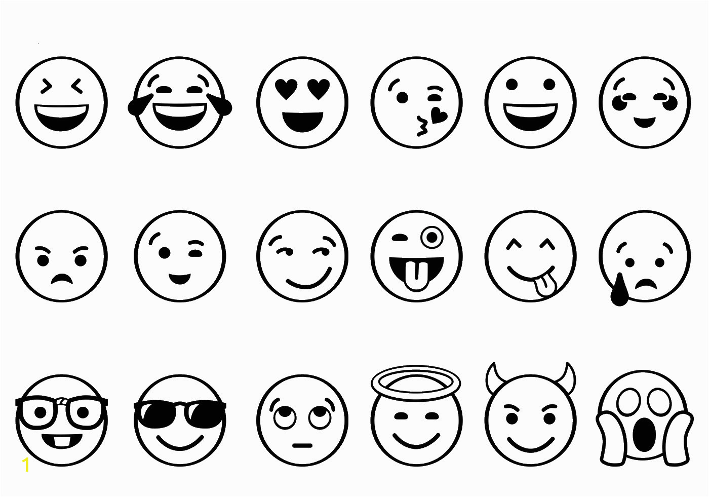 emoji coloring pages