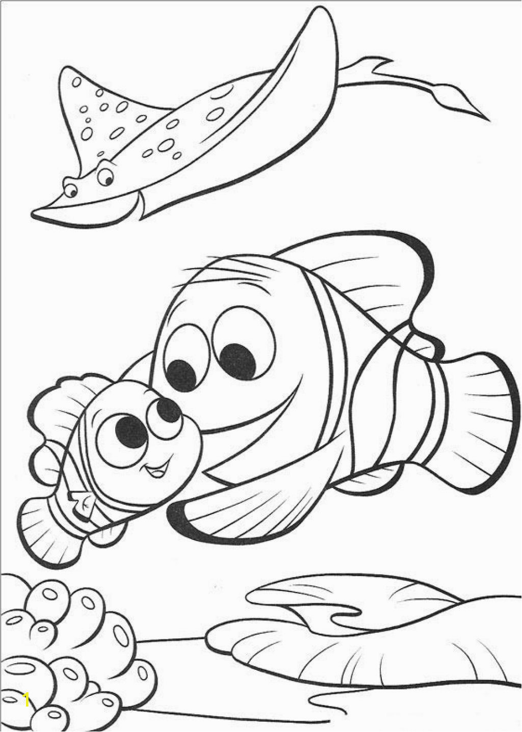 Free Printable Finding Nemo Coloring Pages Under the Water Adventures Story Of A Fish Nemo 17 Finding