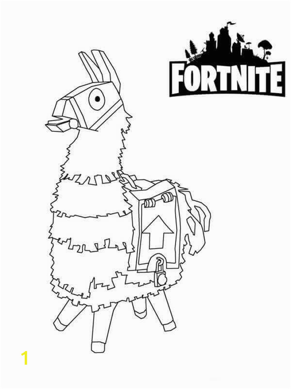 Free Printable fortnite Llama Coloring Pages fortnite Coloring Sheets Llama