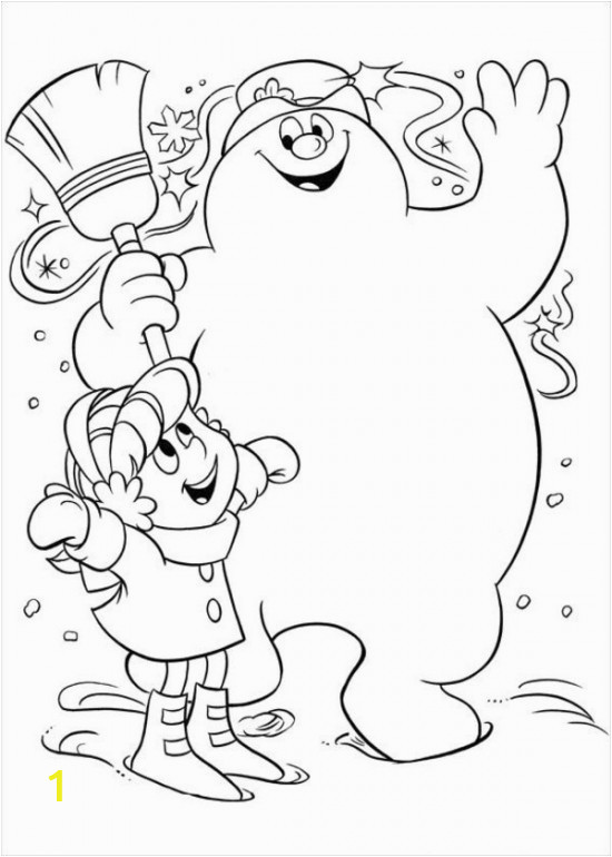 free printable frosty snowman coloring pages