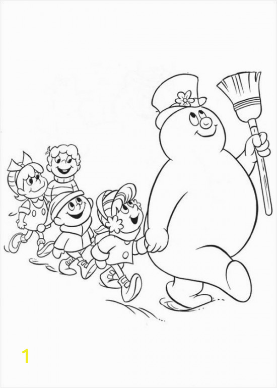 free printable frosty snowman coloring pages