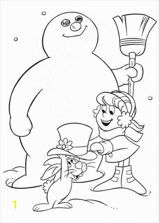 free printable frosty snowman coloring pages