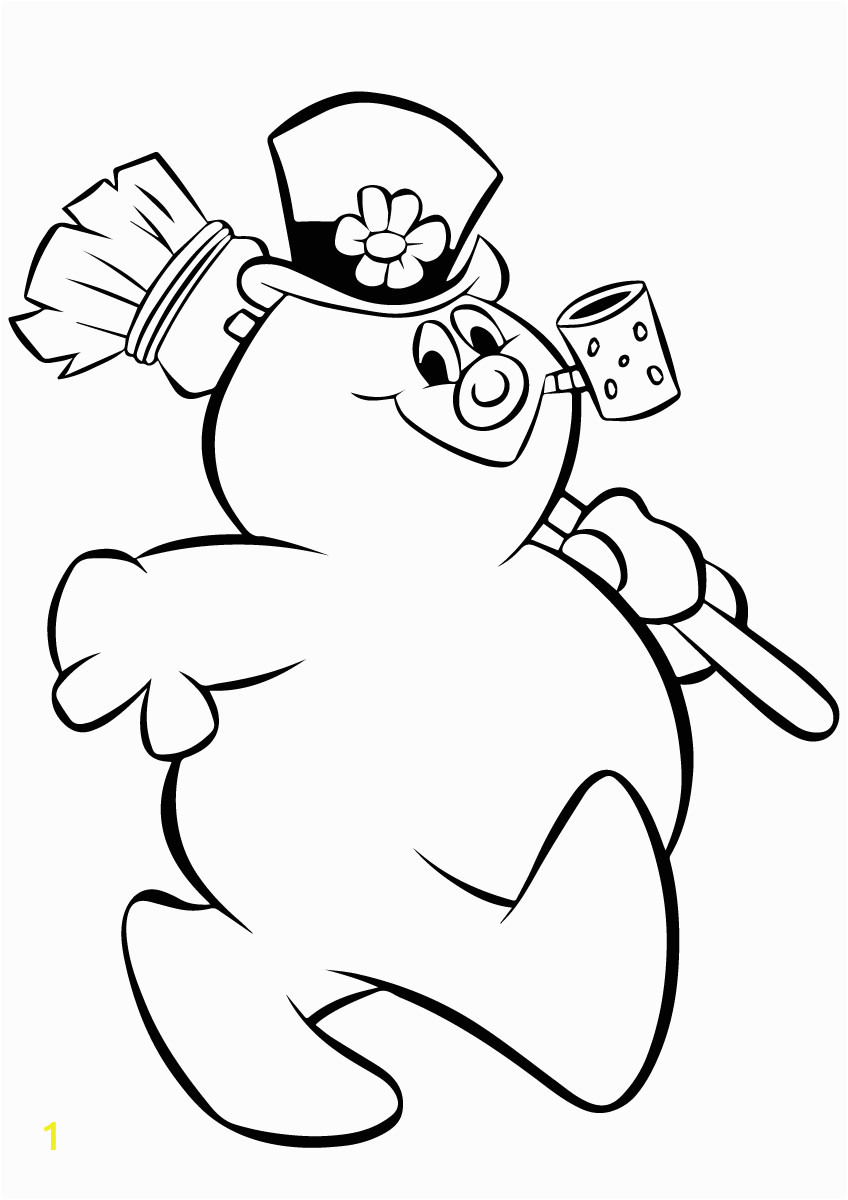 Free Printable Frosty the Snowman Coloring Pages Frosty the Snowman Coloring Pages