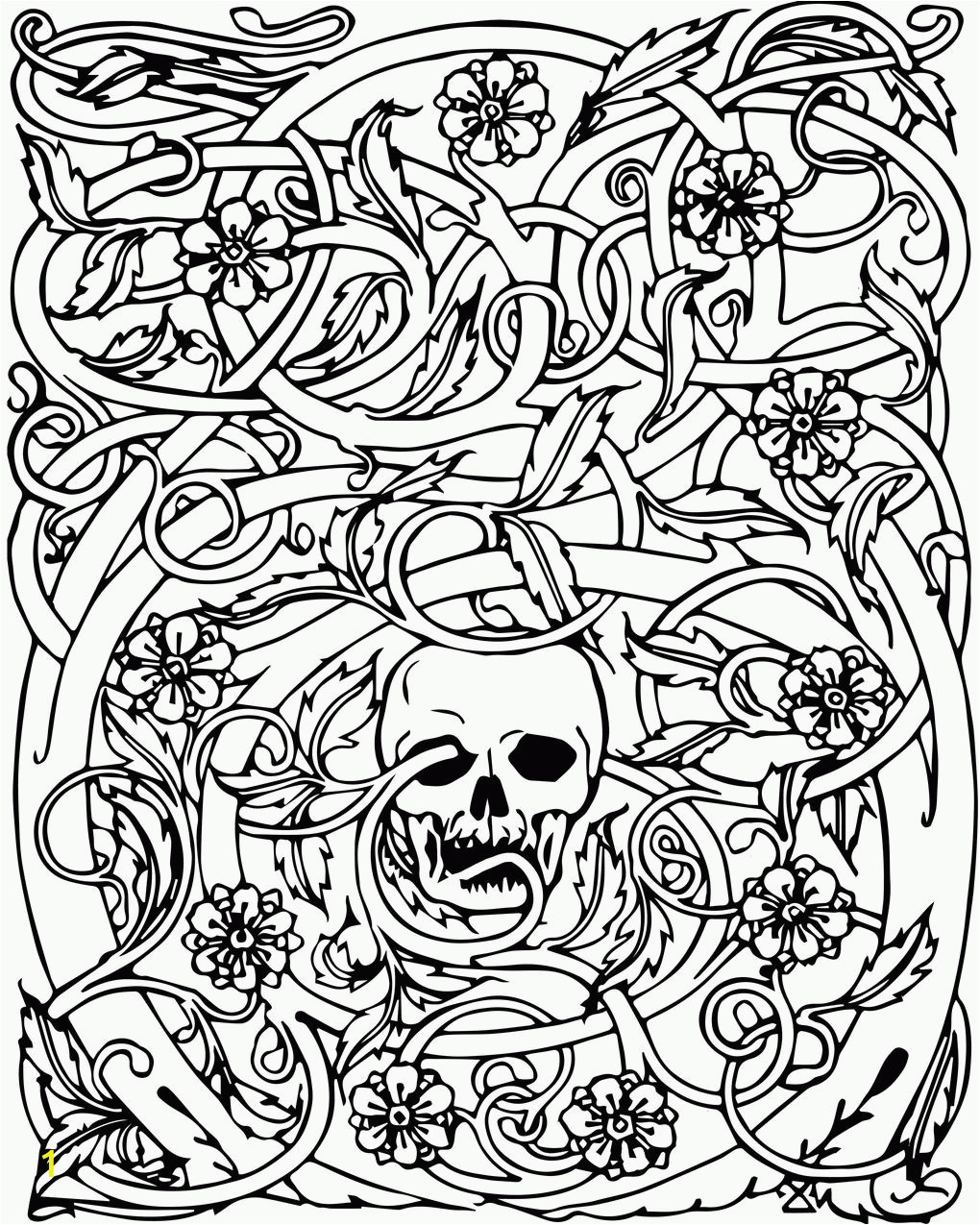 halloween adult coloring pages