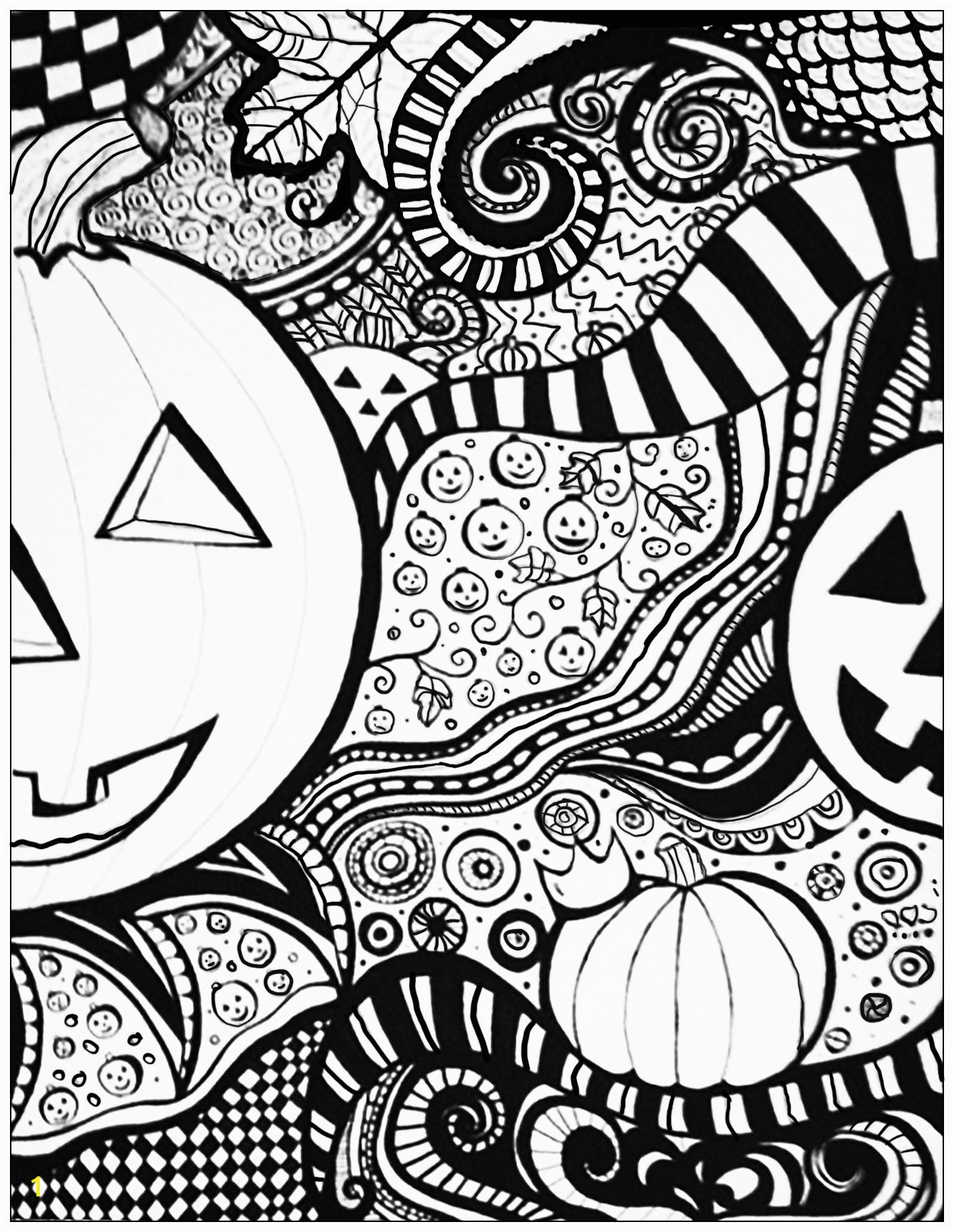 Free Printable Halloween Coloring Pages for Adults Halloween Sheet Halloween Adult Coloring Pages