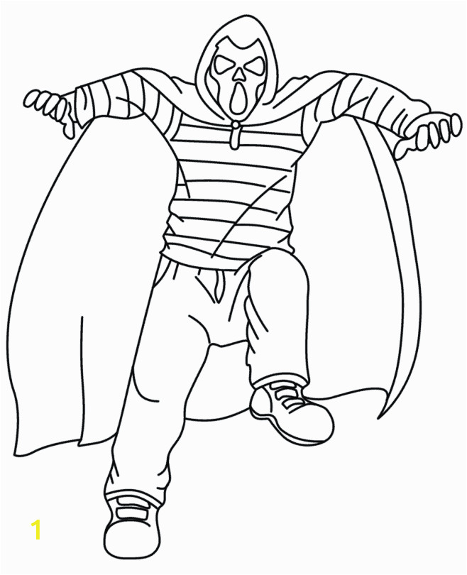 halloween skeleton coloring pages free