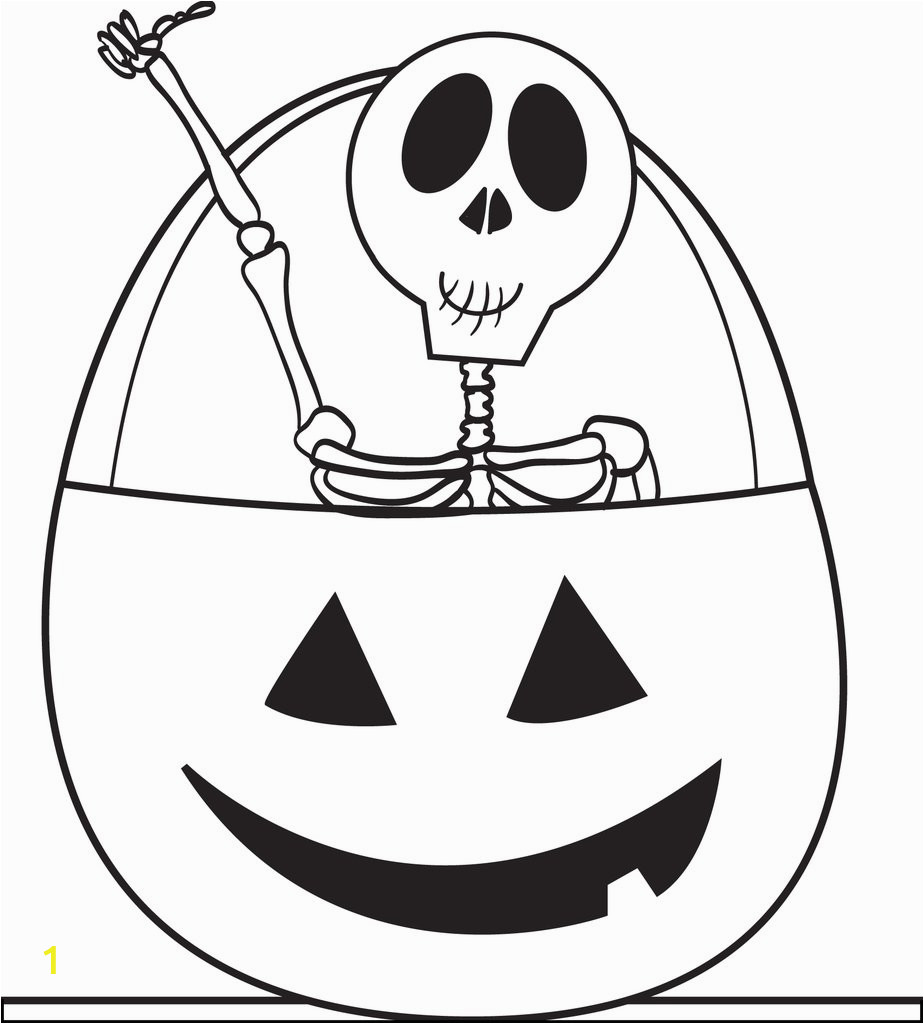 halloween skeleton coloring page 3 a4657