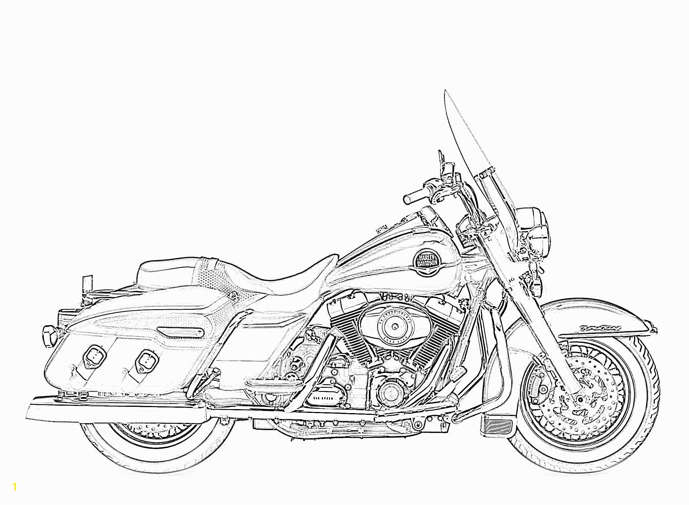 free harley davidson coloring pages