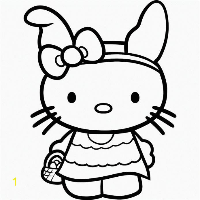 free printable hello kitty coloring pages