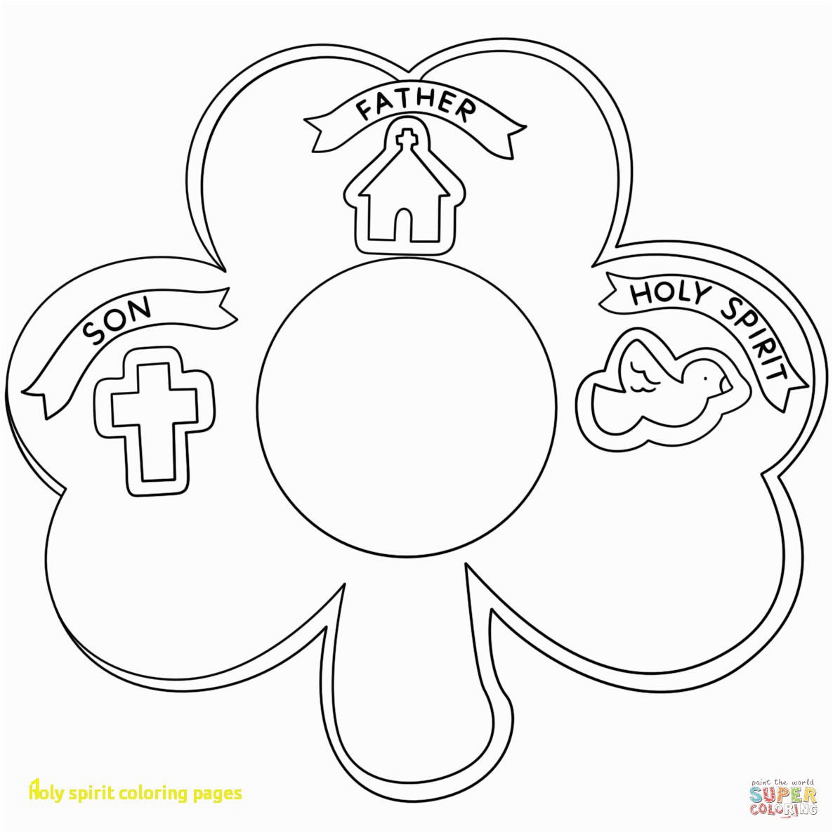 holy spirit coloring page