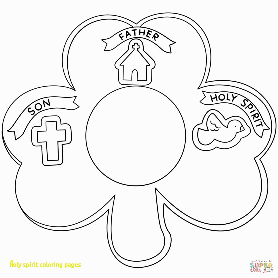 holy spirit coloring page