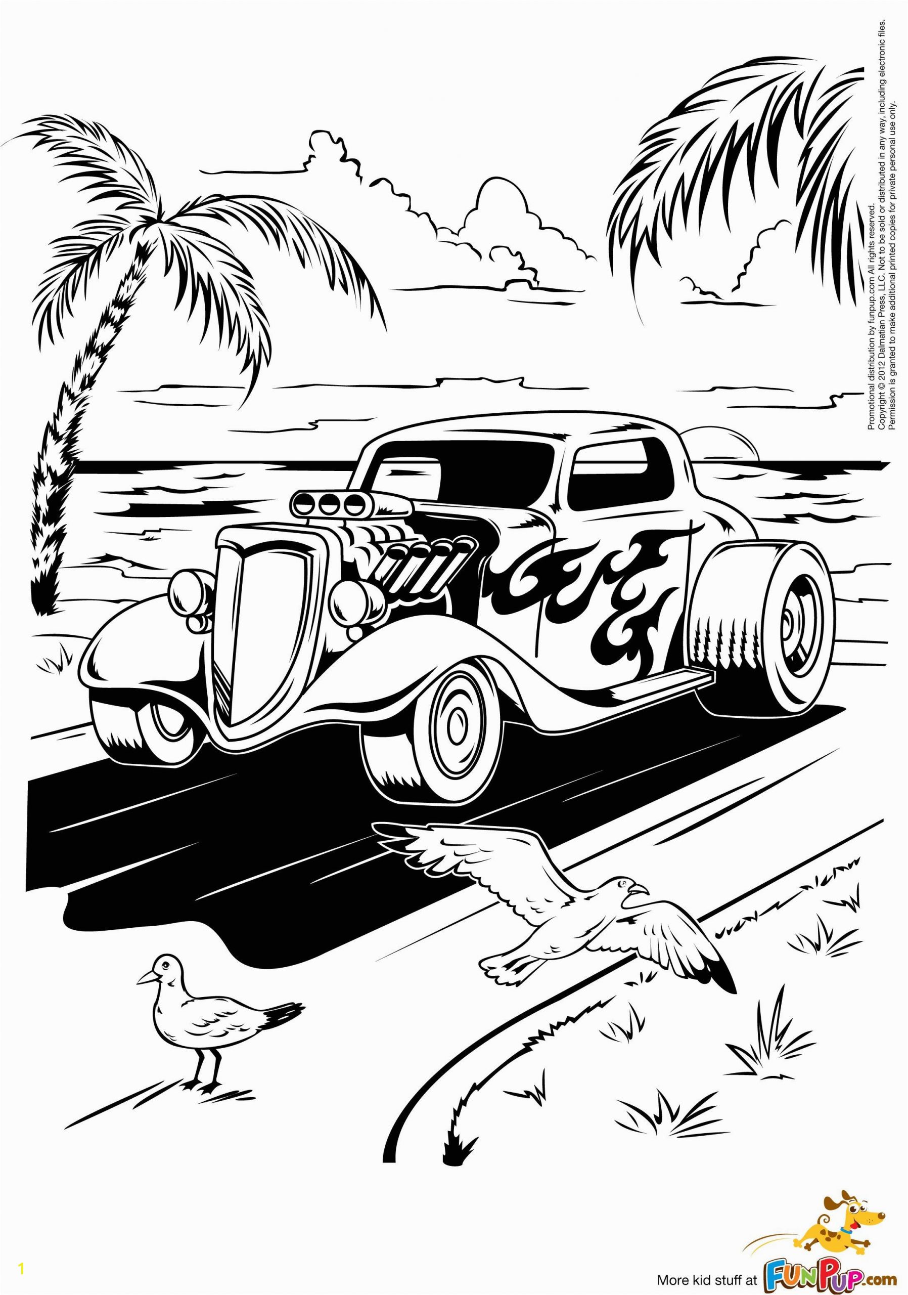 Free Printable Hot Rod Coloring Pages Hot Rod Coloring Page with Images