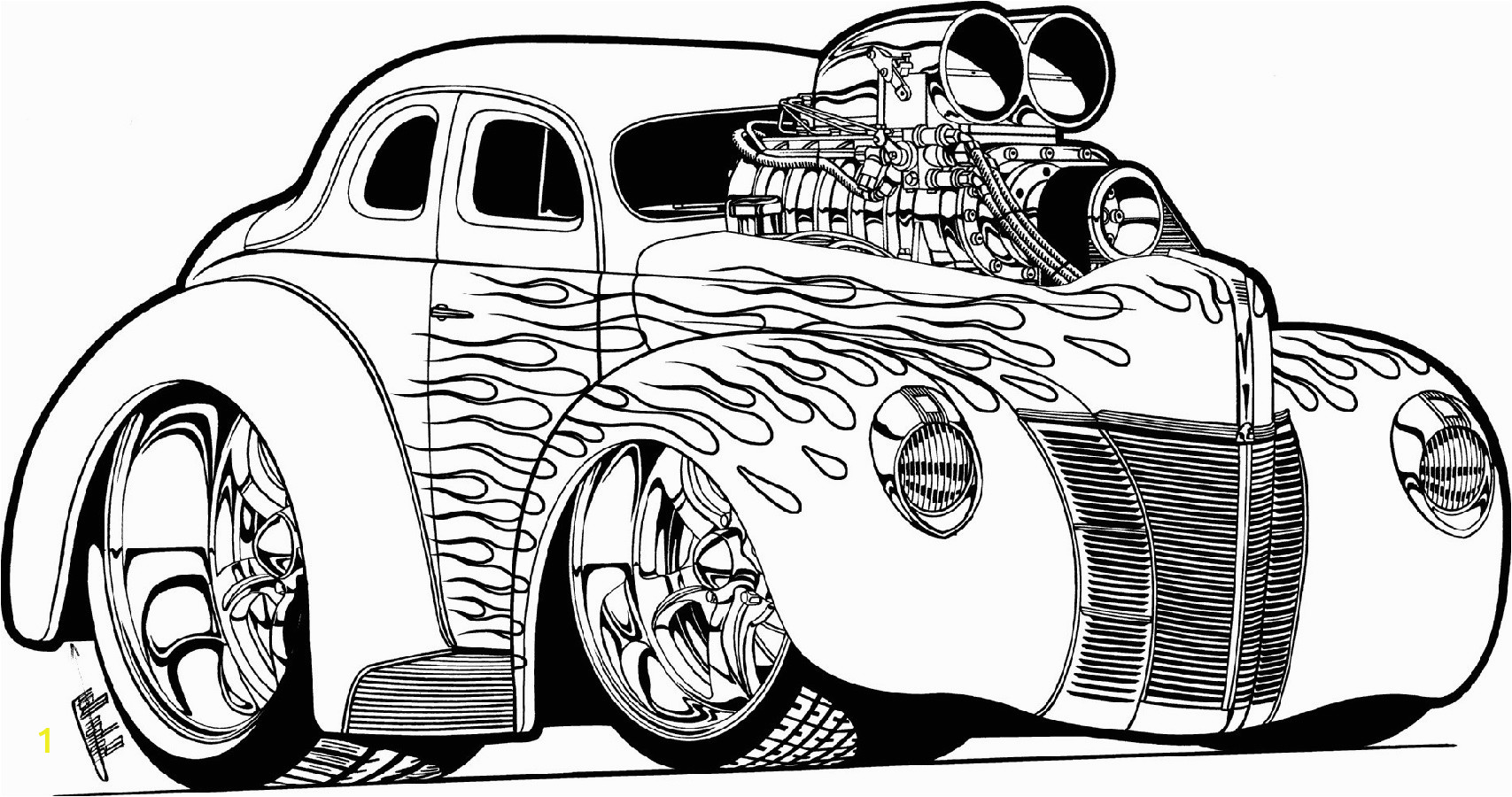 Free Printable Hot Rod Coloring Pages Hot Rod Coloring Pages