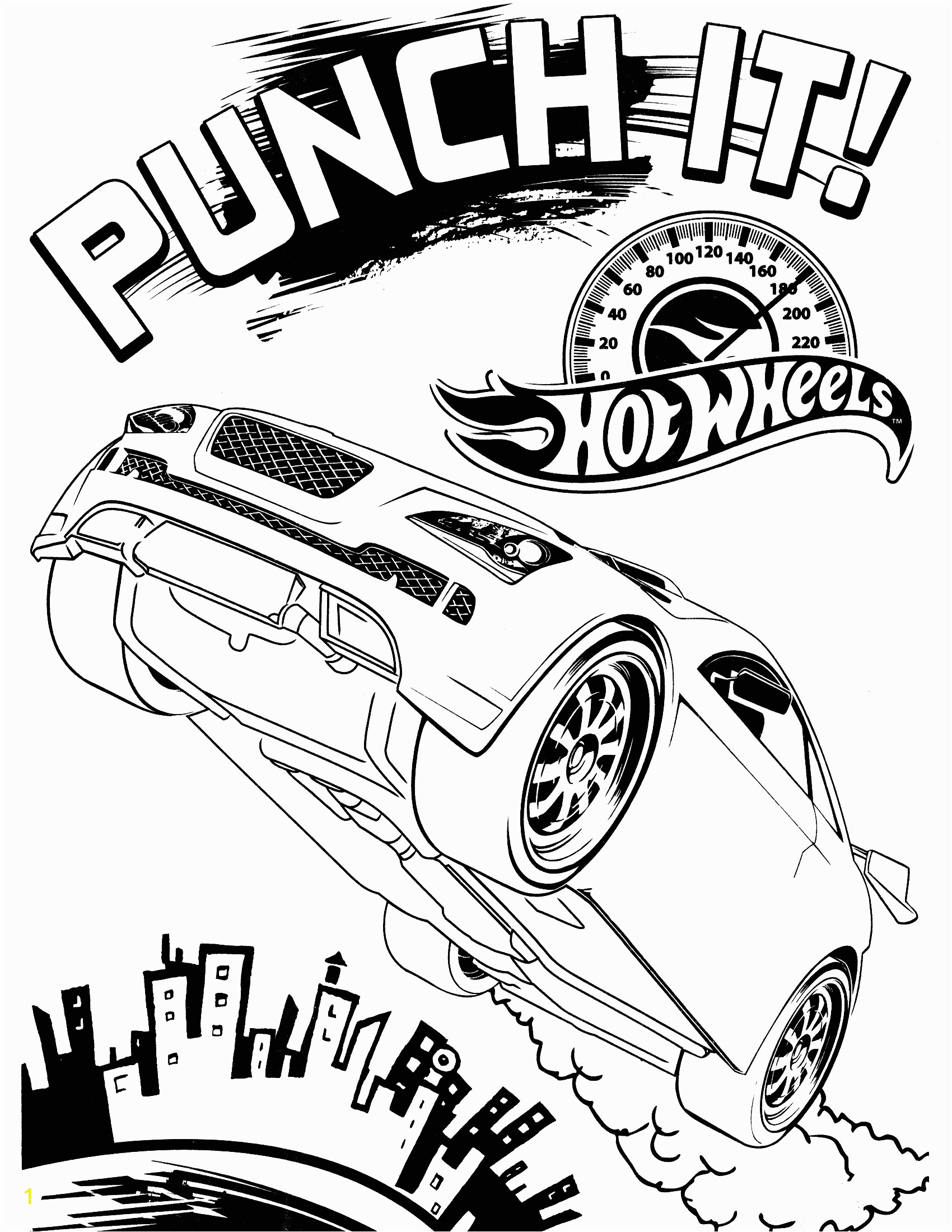 hot wheels coloring pages