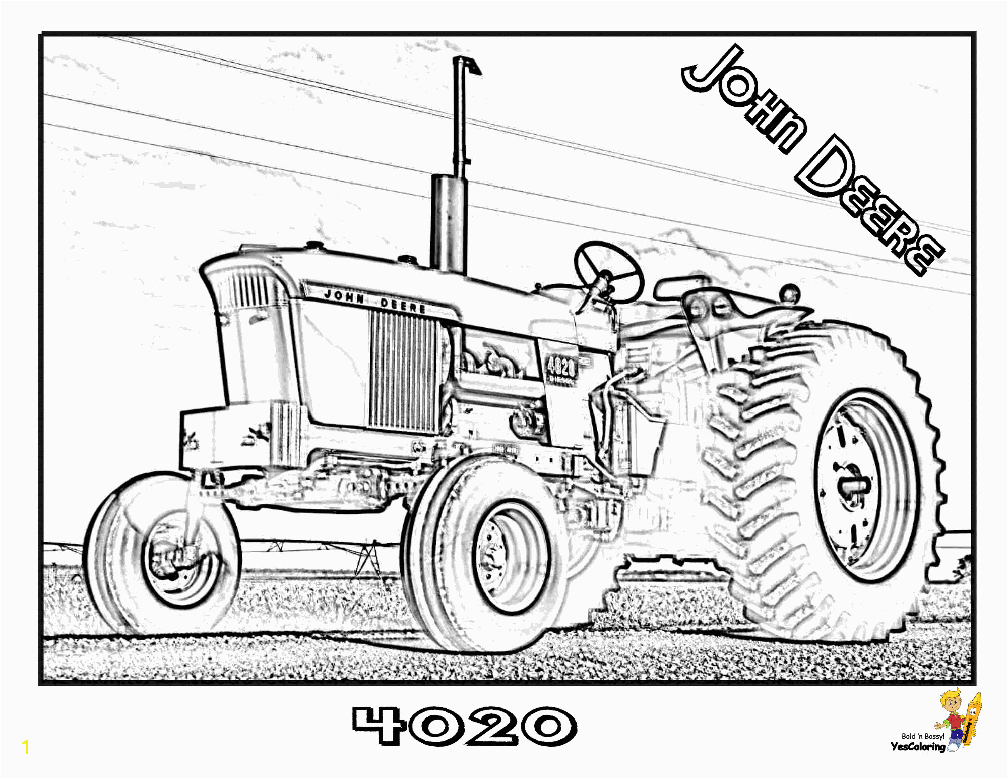 john deere coloring