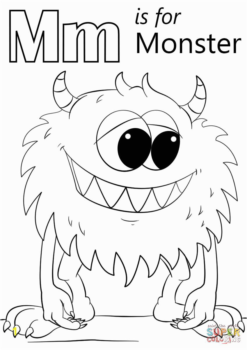 15 letter m coloring pages preschool