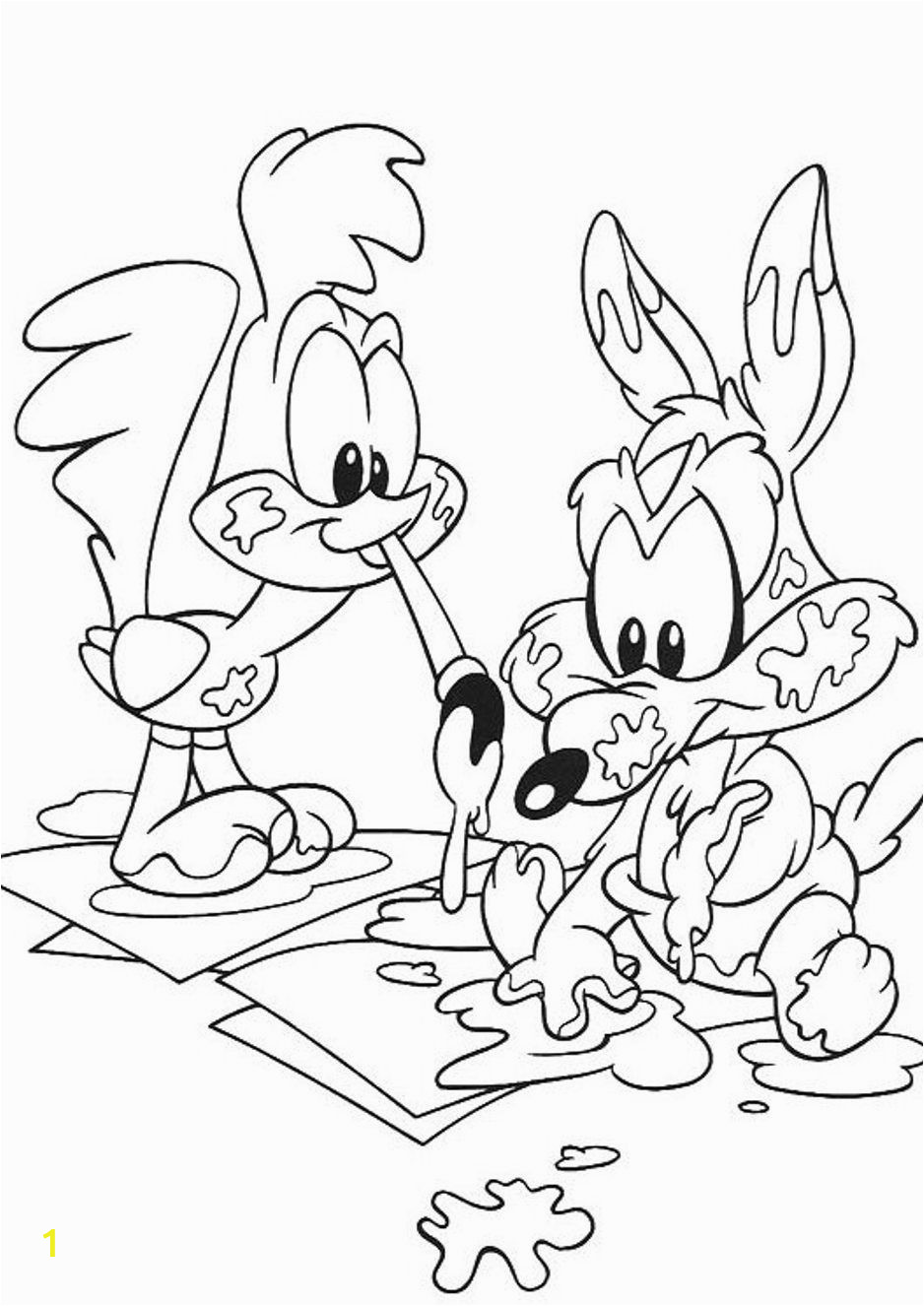 free printable looney tunes coloring pages