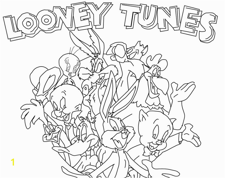 the lively show of looney tunes colouring pages