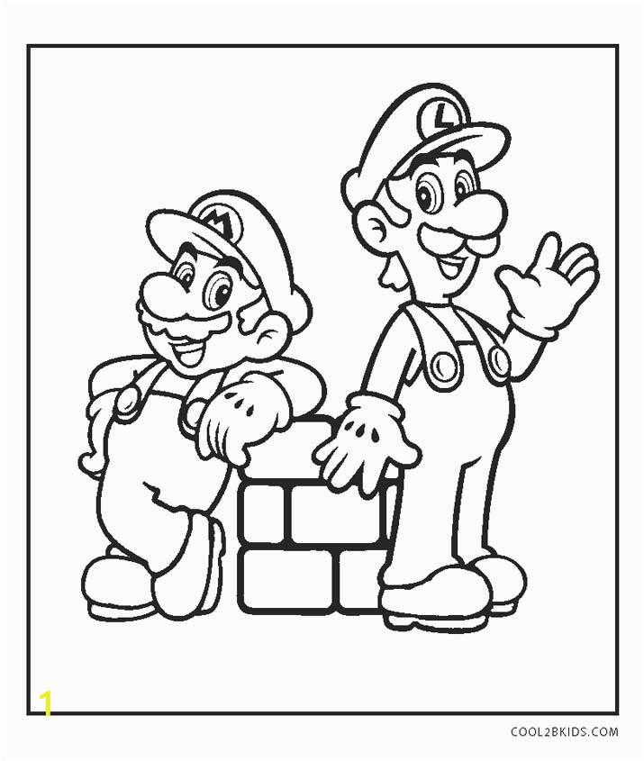 mario and luigi coloring pages online