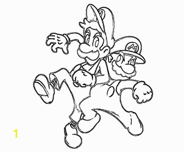 Free Printable Mario and Luigi Coloring Pages Mario and Luigi Pete Each Other Coloring Pages