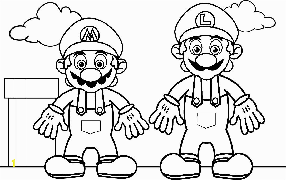 9 free mario bros coloring pages for