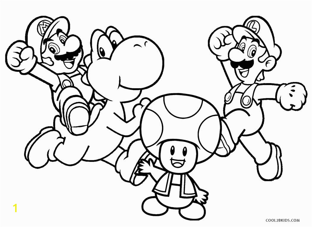 mario brothers coloring pages