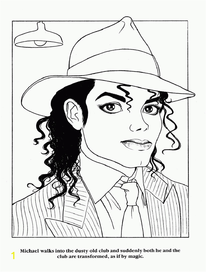 printable michael jackson coloring pages