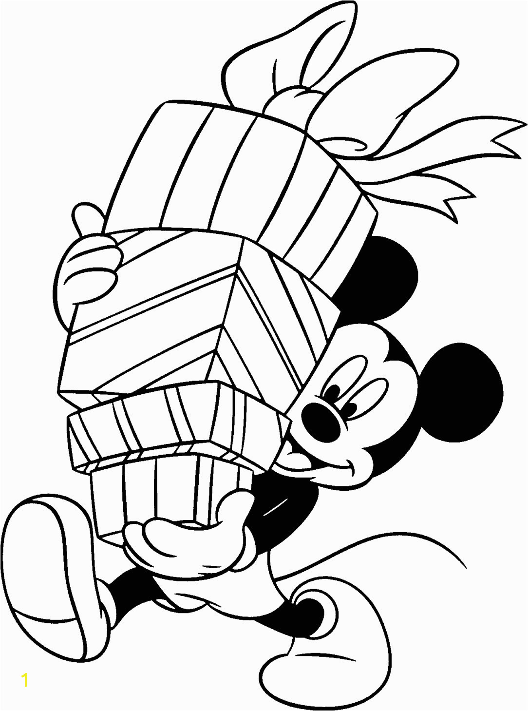 Free Printable Mickey Mouse Coloring Pages Free Disney Christmas Printable Coloring Pages for Kids