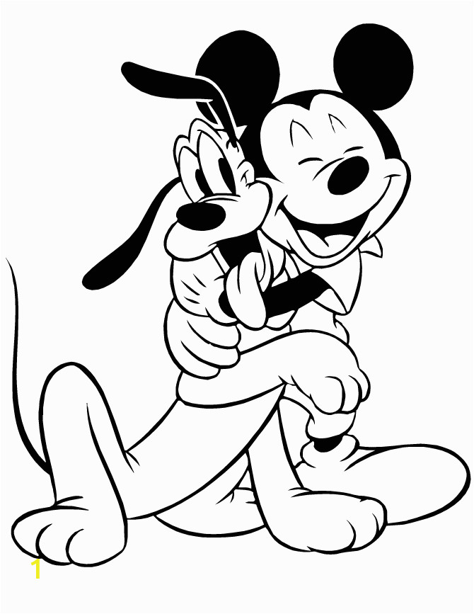 mickey mouse head coloring pages