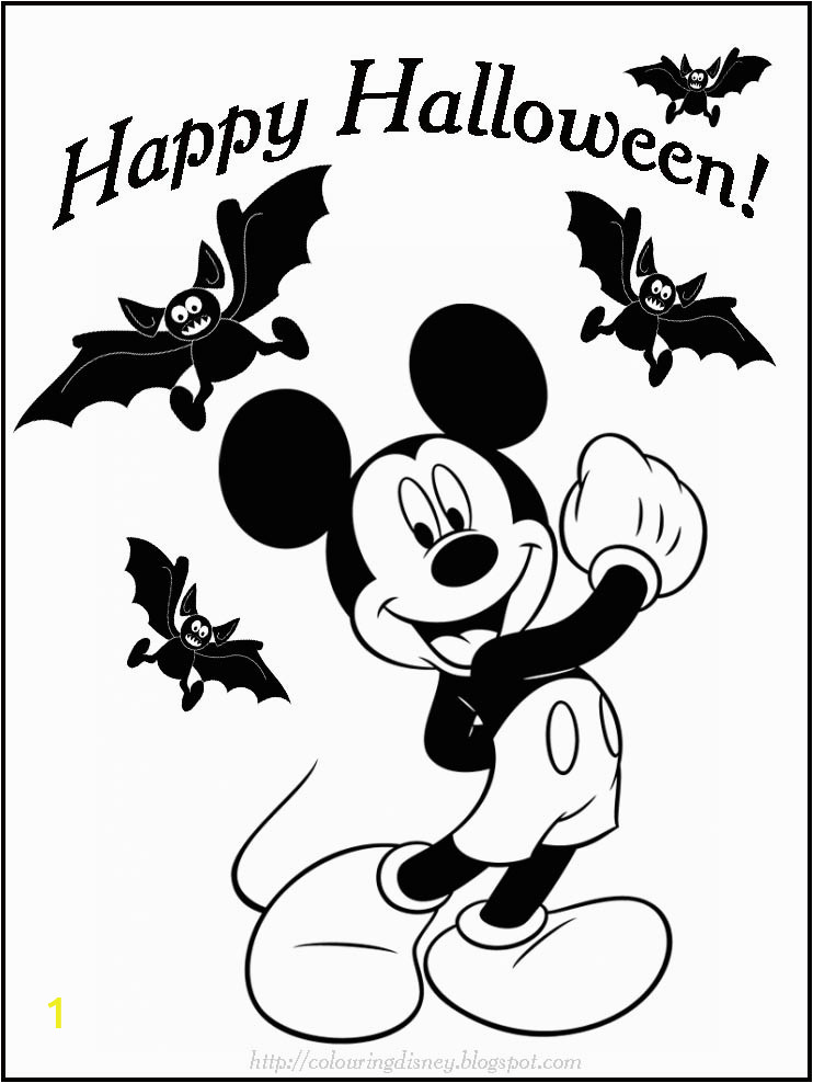 disney halloween mickey mouse coloring