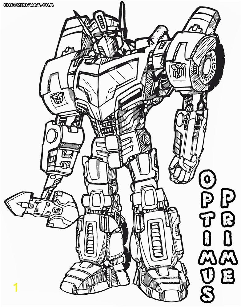 optimus prime coloring pages