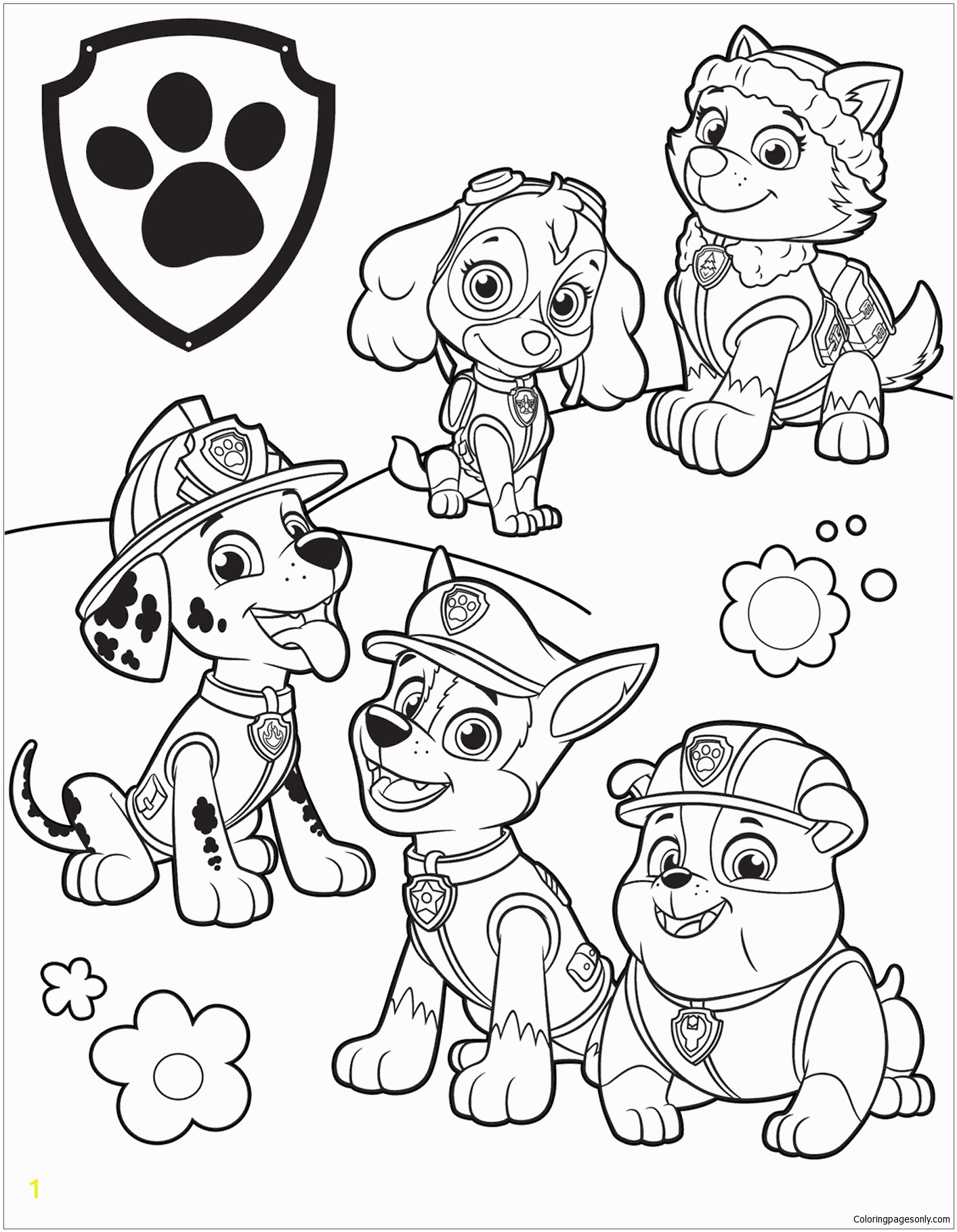Free Printable Paw Patrol Coloring Pages Paw Patrol 39 Coloring Pages Cartoons Coloring Pages